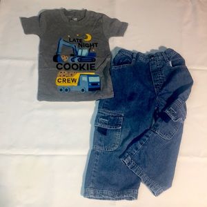 2T outfit Jeans & t Shirt